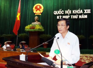 Quốc hội thảo luận ở hội trường về dự kiến Chương trình hoạt động giám sát của Quốc hội năm 2014