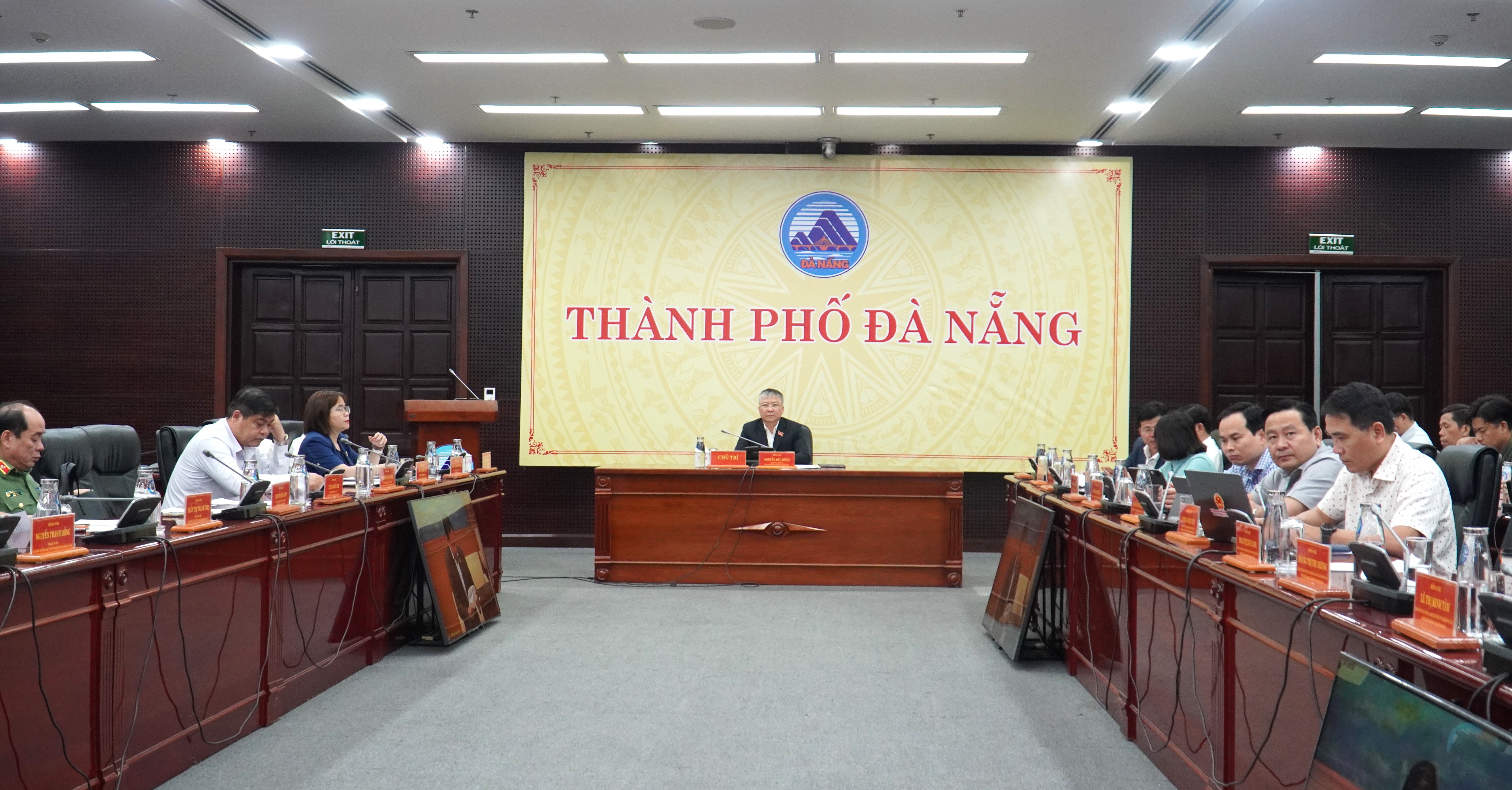 Điểm cầu tại thành phố Đà Nẵng. Ảnh: Mai Chi - Thùy Linh/ Cổng thông tin điện tử thành phố Đà Nẵng