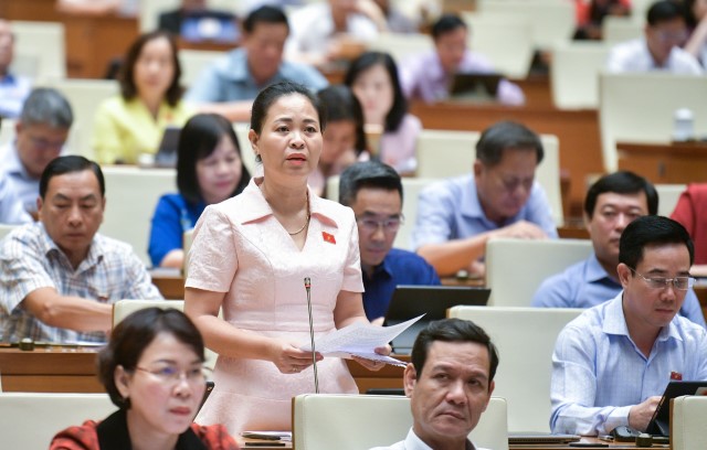 ĐBQH NGUYỄN THỊ THU DUNG: RÀ SOÁT VÀ XEM XÉT ĐIỀU CHỈNH NGUỒN VỐN, TẠO ĐIỀU KIỆN CHO CÁC DỰ ÁN TIẾP TỤC ĐƯỢC ĐẦU TƯ ĐỒNG BỘ