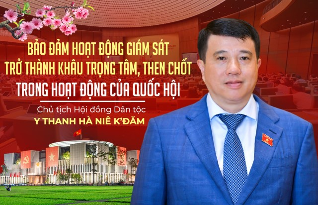 Bảo đảm hoạt động giám sát trở thành khâu trọng tâm, then chốt trong hoạt động của Quốc hội