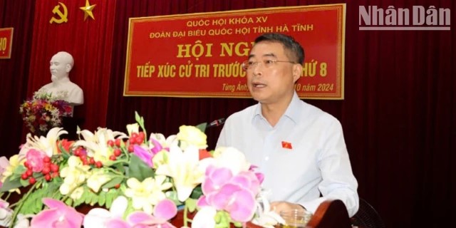 Trưởng Ban Tổ chức Trung ương tiếp xúc cử tri tại Hà Tĩnh