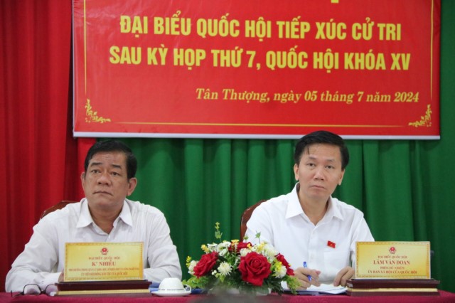 CỬ TRI HUYỆN DI LINH GỬI GẮM NHIỀU TÂM TƯ, NGUYỆN VỌNG ĐẾN ĐOÀN ĐBQH TỈNH LÂM ĐỒNG