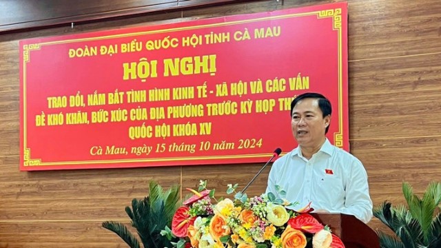 Đoàn ĐBQH tỉnh Cà Mau họp trước Kỳ họp thứ 8, Quốc hội Khóa XV