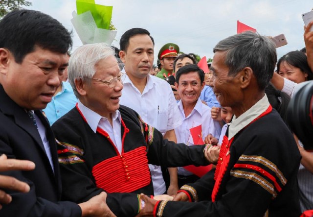 TỔNG BÍ THƯ NGUYỄN PHÚ TRỌNG TRONG LÒNG ĐỒNG BÀO DÂN TỘC TÂY NGUYÊN