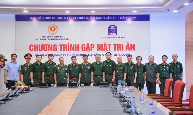 HỘI CỰU CHIẾN BINH CƠ QUAN VĂN PHÒNG QUỐC HỘI GẶP MẶT, TRI ÂN NHÂN KỶ NIỆM 77 NĂM NGÀY THƯƠNG BINH, LIỆT SỸ