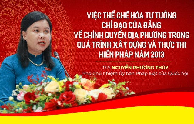 VIỆC THỂ CHẾ HÓA TƯ TƯỞNG CHỈ ĐẠO CỦA ĐẢNG VỀ CHÍNH QUYỀN ĐỊA PHƯƠNG TRONG XÂY DỰNG, THỰC THI HIẾN PHÁP 2013