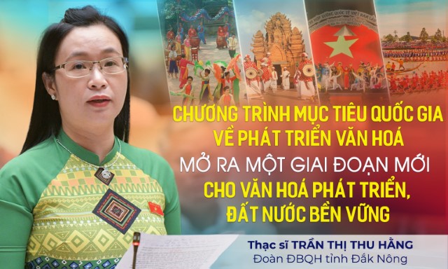 Chương trình mục tiêu quốc gia về phát triển văn hoá mở ra một giai đoạn mới cho văn hoá phát triển, đất nước bền vững