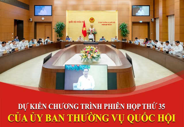 DỰ KIẾN CHƯƠNG TRÌNH PHIÊN HỌP THỨ 35 CỦA UỶ BAN THƯỜNG VỤ QUỐC HỘI