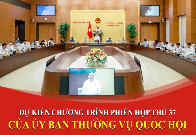 Dự kiến Chương trình Phiên họp thứ 37 (tháng 9/2024) của Ủy ban Thường vụ Quốc hội