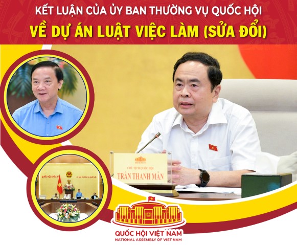 Kết luận của Ủy ban Thường vụ Quốc hội về dự án Luật Việc làm (sửa đổi)