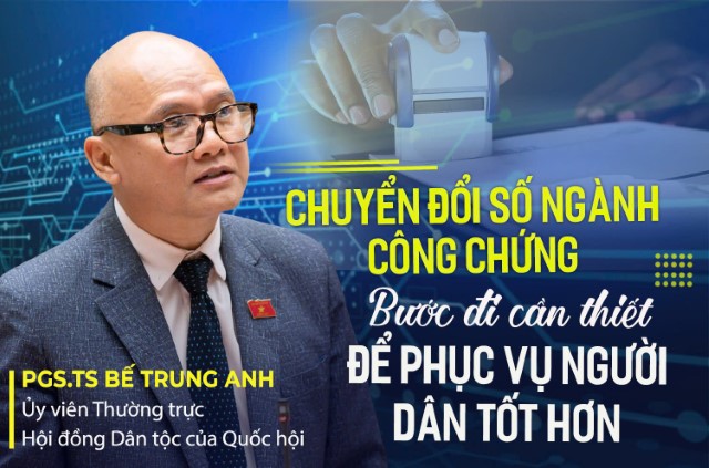 GÓC NHÌN: CHUYỂN ĐỔI SỐ NGÀNH CÔNG CHỨNG - BƯỚC ĐI CẦN THIẾT ĐỂ PHỤC VỤ NGƯỜI DÂN TỐT HƠN