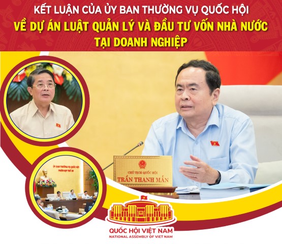 Kết luận của Ủy ban Thường vụ Quốc hội về dự án Luật Quản lý và đầu tư vốn nhà nước tại doanh nghiệp