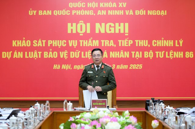 Ủy ban Quốc phòng, An ninh và Đối ngoại khảo sát tại Bộ Tư lệnh 86