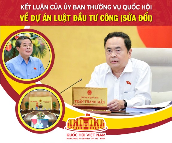 Kết luận của Ủy ban Thường vụ Quốc hội về dự án Luật Đầu tư công (sửa đổi)