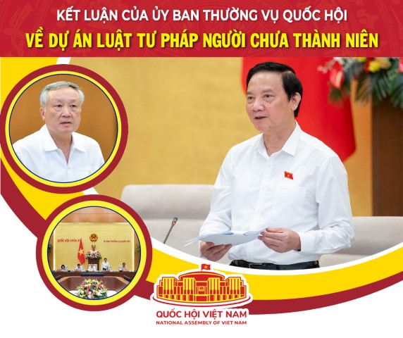 KẾT LUẬN CỦA ỦY BAN THƯỜNG VỤ QUỐC HỘI VỀ DỰ ÁN LUẬT TƯ PHÁP NGƯỜI CHƯA THÀNH NIÊN