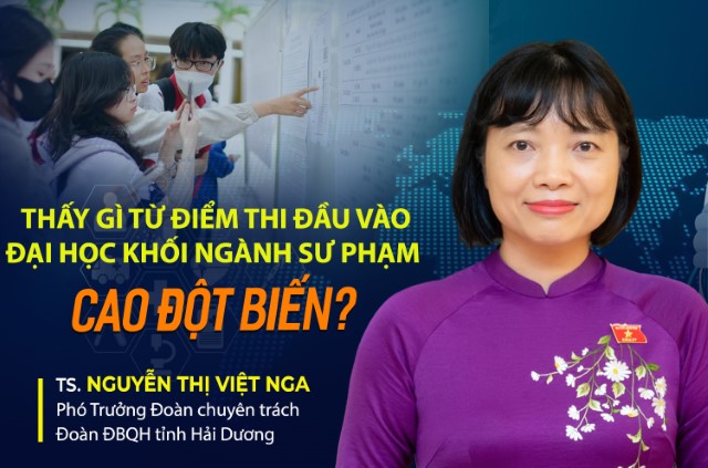 Thấy gì từ điểm thi đầu vào Đại học khối ngành Sư phạm cao đột biến?