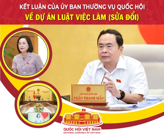 Kết luận của Ủy ban Thường vụ Quốc hội về dự án Luật Việc làm (sửa đổi)