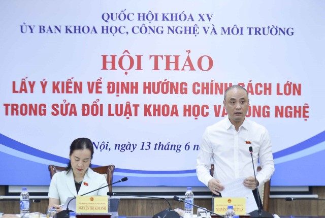 LẤY Ý KIẾN DOANH NGHIỆP, TẬP ĐOÀN KINH TẾ VỀ ĐỊNH HƯỚNG CHÍNH SÁCH LỚN TRONG SỬA ĐỔI LUẬT KHOA HỌC VÀ CÔNG NGHỆ