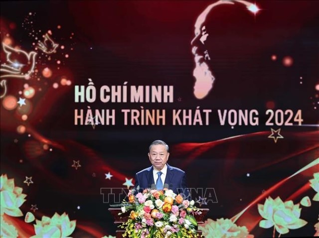 Tổng Bí thư Tô Lâm dự Chương trình 'Hồ Chí Minh - Hành trình khát vọng 2024'