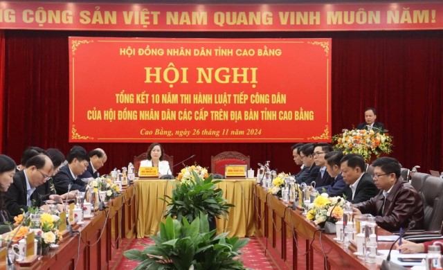 Cao Bằng: Tổng kết 10 năm thi hành Luật Tiếp công dân của HĐND các cấp