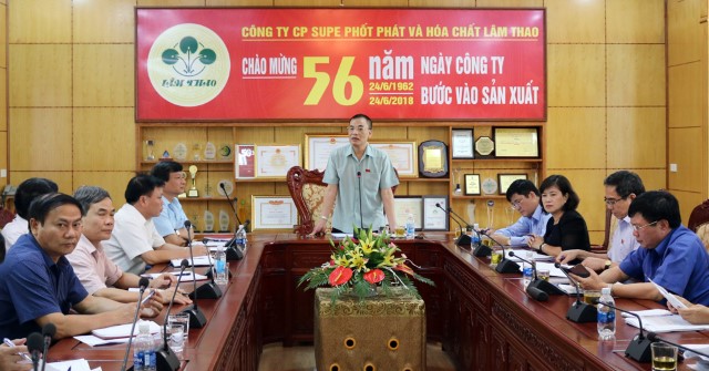 ĐOÀN CÔNG TÁC ỦY BAN KHOA HỌC, CÔNG NGHỆ VÀ MÔI TRƯỜNG GIÁM SÁT VIỆC THỰC HIỆN CHÍNH SÁCH, PHÁP LUẬT VỀ BẢO VỆ MÔI TRƯỜNG TẠI PHÚ THỌ