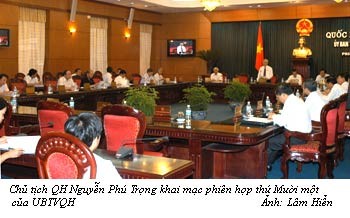 Khai mạc Phiên họp thứ Mười một của UBTVQH