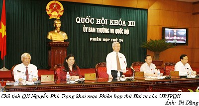 Khai mạc Phiên họp thứ 24 của Ủy ban Thường vụ Quốc hội