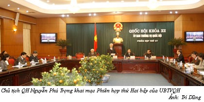 Khai mạc Phiên họp thứ Hai bảy của UBTVQH