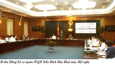 Hội nghị Ban chấp hành Đảng bộ cơ quan VPQH lần thứ III, nhiệm kỳ 2010 – 2015