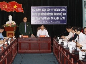 Phó chủ tịch QH kiểm tra công tác bầu cử Hà Giang