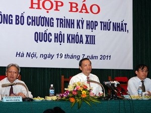 Ngày 21/7 khai mạc kỳ họp thứ 1 Quốc hội khóa XIII