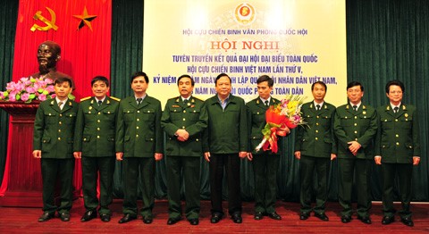 Phó chủ tịch QH Huỳnh Ngọc Sơn dự Hội nghị tuyên truyền kết quả Đại hội đại biểu toàn quốc Hội Cựu Chiến binh Việt Nam lần thứ V