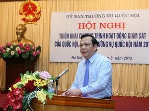 Triển khai chương trình giám sát của Quốc hội 2014