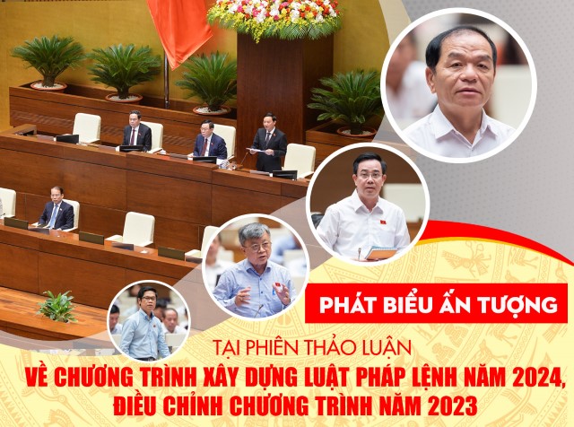 PHÁT BIỂU ẤN TƯỢNG TRONG PHIÊN THẢO LUẬN VỀ CHƯƠNG TRÌNH XÂY DỰNG LUẬT PHÁP LỆNH NĂM 2024, ĐIỀU CHỈNH CHƯƠNG TRÌNH NĂM 2023