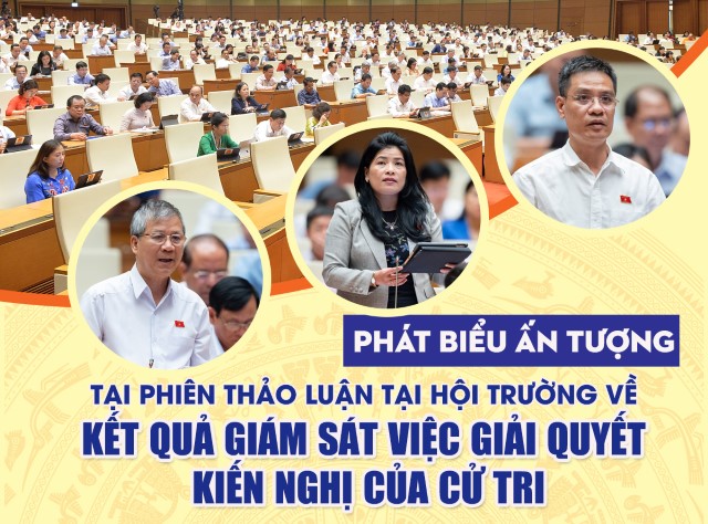 PHÁT BIỂU ẤN TƯỢNG TẠI PHIÊN THẢO LUẬN VỀ KẾT QUẢ GIÁM SÁT VIỆC GIẢI QUYẾT KIẾN NGHỊ CỦA CỬ TRI