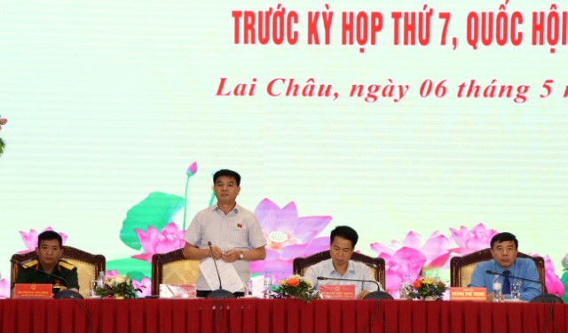 LAI CHÂU: TIẾP XÚC CỬ TRI CHUYÊN ĐỀ GIỮA ĐẠI BIỂU QUỐC HỘI VỚI ĐOÀN VIÊN, CÔNG NHÂN, NGƯỜI LAO ĐỘNG TRƯỚC KỲ HỌP THỨ 7, QUỐC HỘI KHÓA XV