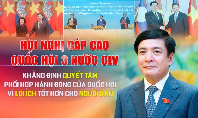 TỔNG THƯ KÝ QUỐC HỘI, CHỦ NHIỆM VĂN PHÒNG QUỐC HỘI BÙI VĂN CƯỜNG: HỘI NGHỊ CẤP CAO QUỐC HỘI 3 NƯỚC CLV – CƠ CHẾ MỚI KHẲNG ĐỊNH QUYẾT TÂM PHỐI HỢP HÀNH ĐỘNG CỦA QUỐC HỘI VÌ LỢI ÍCH TỐT HƠN CHO NGƯỜI DÂN