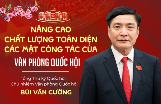 TỔNG THƯ KÝ QUỐC HỘI, CHỦ NHIỆM VĂN PHÒNG QUỐC HỘI BÙI VĂN CƯỜNG: NÂNG CAO CHẤT LƯỢNG TOÀN DIỆN CÁC MẶT CÔNG TÁC CỦA VĂN PHÒNG QUỐC HỘI