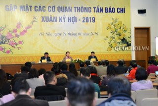 GẶP MẶT CÁC CƠ QUAN THÔNG TẤN, BÁO CHÍ NHÂN DỊP XUÂN KỶ HỢI 2019