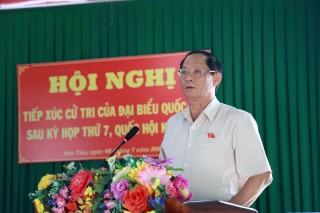 PHÓ CHỦ TỊCH QUỐC HỘI TRẦN QUANG PHƯƠNG: PHẢI ĐẢM BẢO AN TOÀN CHO NGƯỜI DÂN VÙNG SẠT LỞ