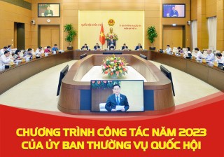 CHƯƠNG TRÌNH CÔNG TÁC NĂM 2023 CỦA ỦY BAN THƯỜNG VỤ QUỐC HỘI