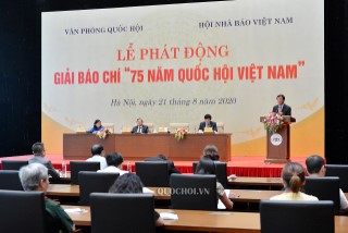 PHÁT ĐỘNG GIẢI BÁO CHÍ “75 NĂM QUỐC HỘI VIỆT NAM”