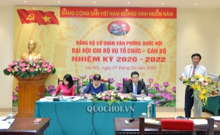 HÌNH ẢNH ĐẠI HỘI CHI BỘ VỤ TỔ CHỨC - CÁN BỘ NHIỆM KỲ 2020-2022